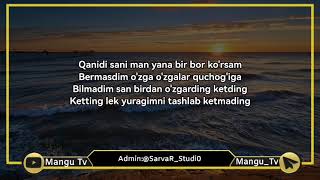 UZmir - Ket endi (Lyrics Text) Telegram kanalimizdan yuklab oling T.me/Mangu_Tv