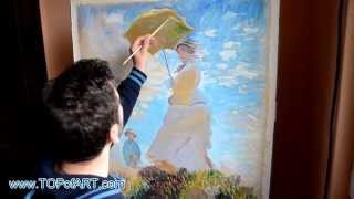 Madame Monet and Her Son Woman with a Parasol 39 3/8 X 31 7/8 In. Claude Monet High Quality Hand-painted Oil Painting Reproduction Madame Monet and Her Son Woman with a Parasol 39 3/8 X 31 7/8 In. Claude Monet High Quality Hand-painted Oil Painting Reproduction