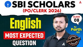 SBI PO 2026 | SBI Clerk 2026 | English Most Expected Questions #8| By Parth Krishan Upadhyay