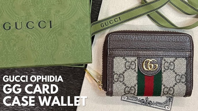 GUCCI - OPHIDIA GG card case wallet 