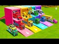 TRANSPORTING EXCAVATOR, MIXER TRUCK, FIRE &amp; RESCUE TRUCK, POLICE CAR, BUS WITH MAN TRUCK - FS22