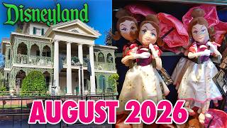 Disneyland Park - August 2026 Walkthrough + Updates: New Haunted Mansion Merchandise [4K POV]