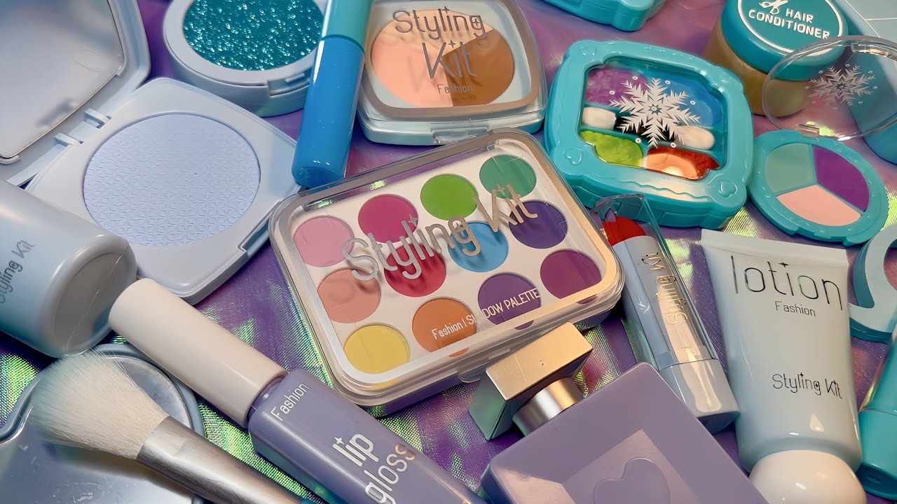 【ASMR】🩵おもちゃコスメ🩵木とプラスチックのカチャカチャ音Makeup toy asmr