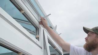 Installing gutter and downpipe - White Roof 11 | ConservatoryLand