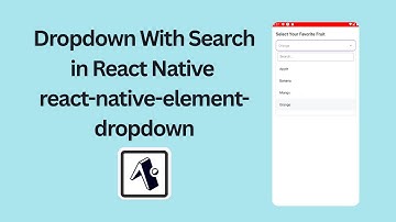 Dropdown wit Search in React Native using react-native-element-dropdown