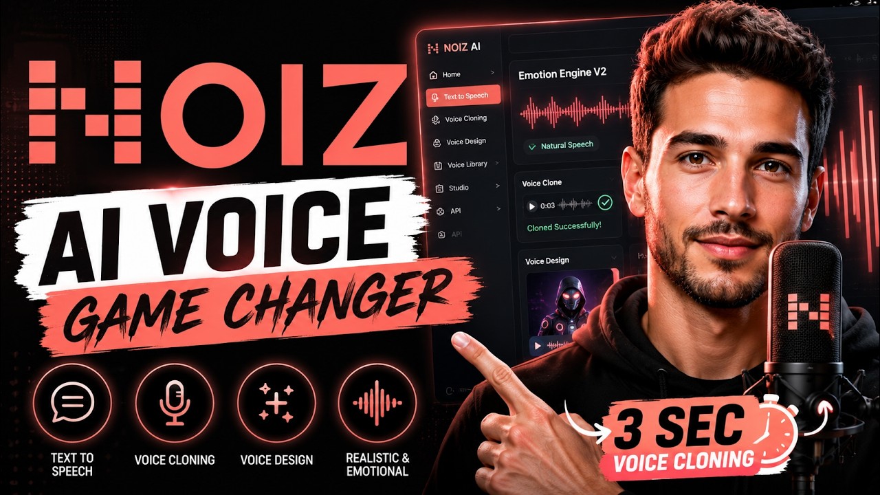 Noiz AI Review 2026 🚀 Better Than ElevenLabs? AI Voice Cloning, TTS & Voice Design Tested!