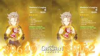 Genshin Impact - Albedo C1 Sands of Eon Atk vs Def Damage Test - Artifact Build Show