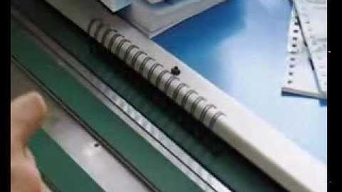 video for Double wire binding machine WBZD-350