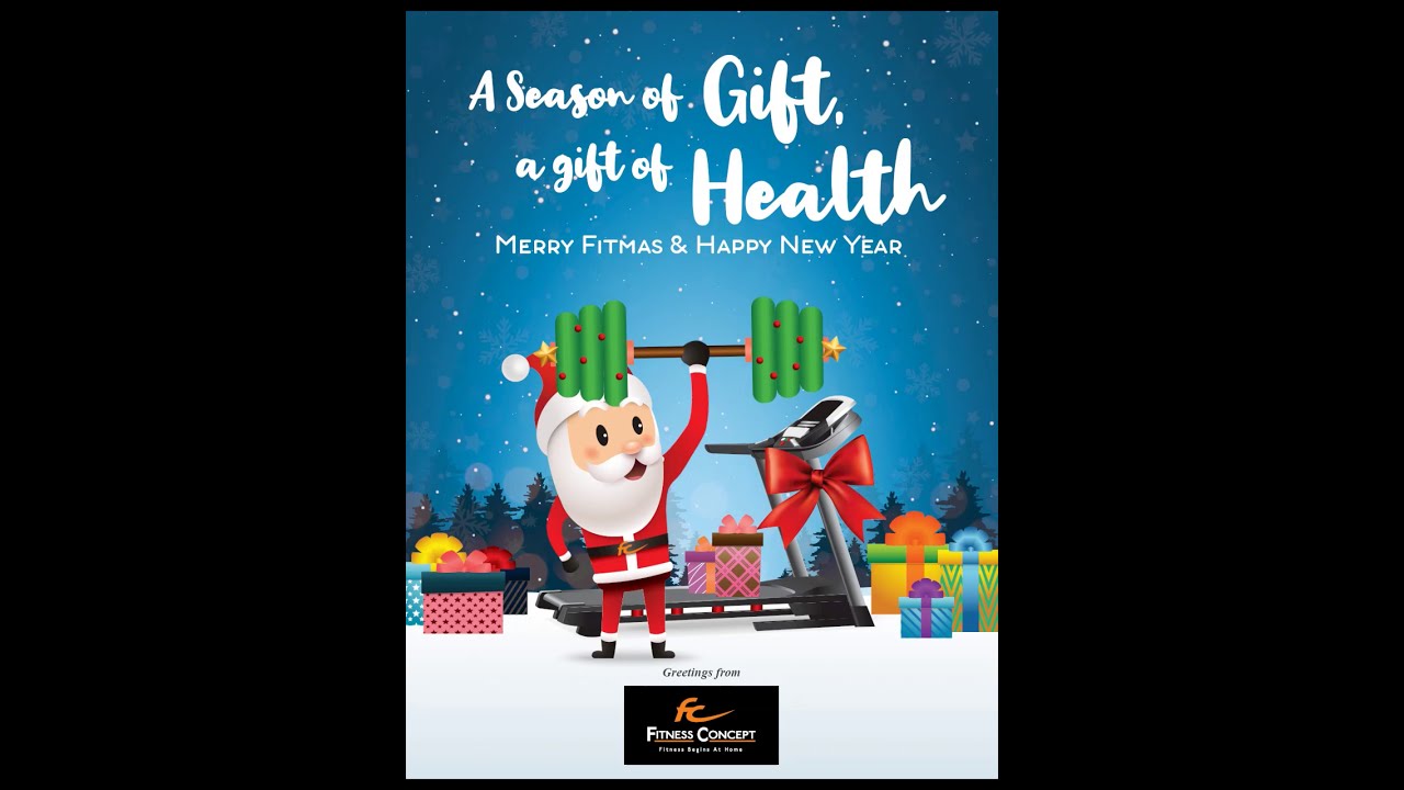 Fitness Concept Merry Fitmas Greeting 2020