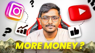Youtube Vs Instagram 1 Saal Mein Kaun Banata Hai Zyada Paisa? Shocking Truth 2026