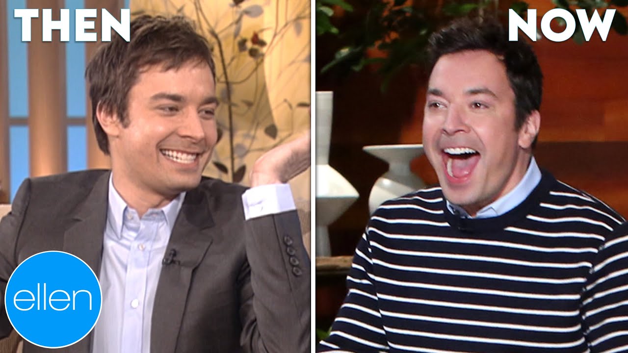 Then and Now Jimmy Fallon's First and Last Appearances on 'The Ellen