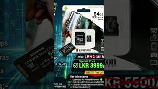 Kingston 64GB sd card || Whatsapp :- +9477 686 6920