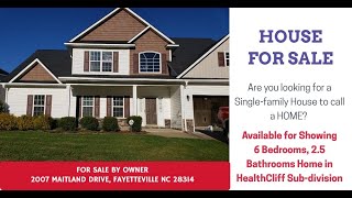 For Sale By Owner- 6 Bedrooms and 3 Baths House in Fayetteville NC For Sale By Owner- 6 Bedrooms and 3 Baths House in Fayetteville NC