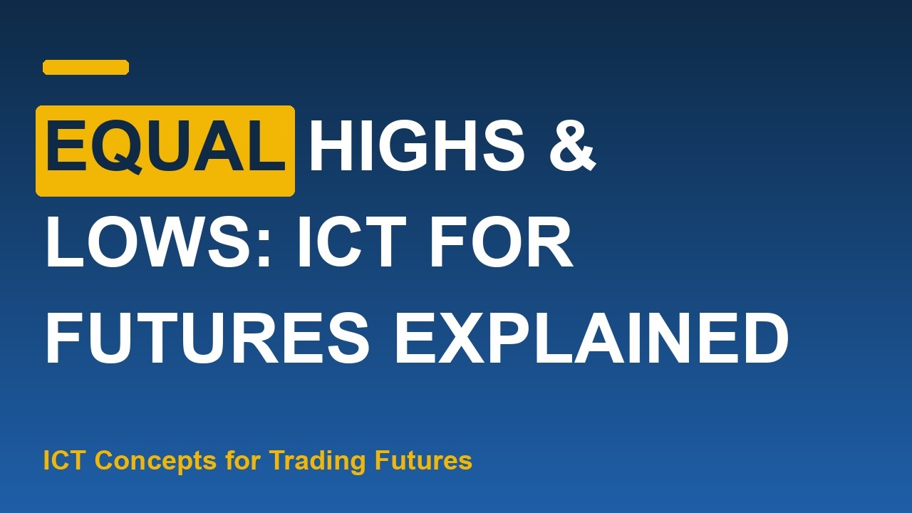 Thumbnail for Equal Highs & Lows: ICT for Futures Explained