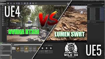 UE4.27.2 RTXGI vs UE5 SWRT Lumen - Part1 - Global Illumination Performance & Quality