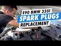 DIY E90 BMW 335i Spark Plugs Replacement N54