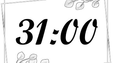 31 Minute Timer | 1860 Second Timer | 31 Minute Countdown with Music