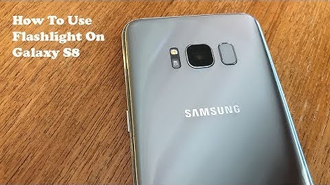 How To Use Flashlight On Galaxy S8 / Galaxy S8 Plus - Fliptroniks.com
