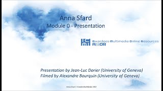 Anna Sfard - Module 0 - Career and background