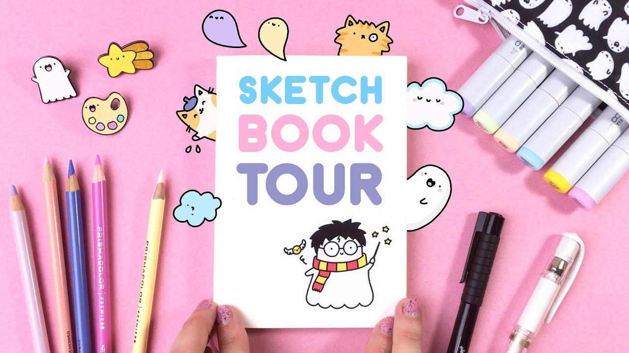 Sketchbook Tour! Harry Potter Kitties & more! ~ KiraKiraDoodles