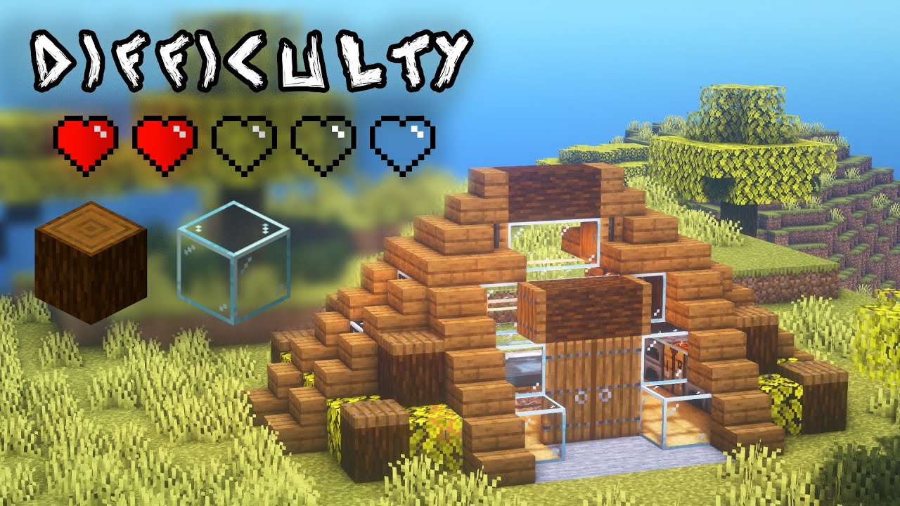 MINECRAFT TUTORIAL ** How To Build A Simple Hobbit Hole ** - YouTube