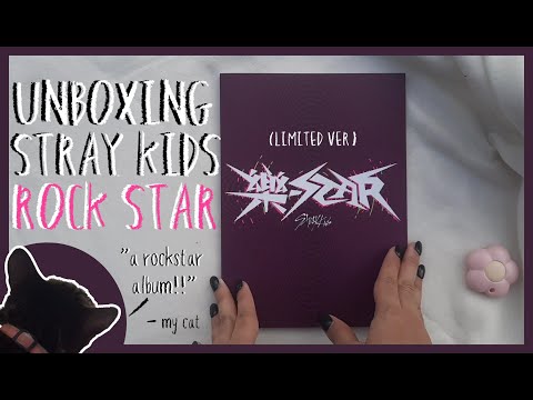 ♡Unboxing Stray Kids 스트레이키즈 8th Mini Album 樂-STAR (Rock, Roll, Limited Star  & Postcard Ver.)♡ 