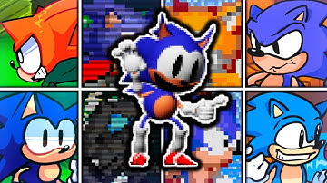 Thriller Gen Encore but Different Sonic Characters Sings - REMAKE🐱 (Vs. Rewrite) FNF Cover + AI