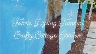 Fabric dyeing tutorial