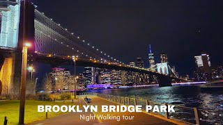 Brooklyn Bridge Park at Night: A Magical Walking Tour #manhattan #BrooklynBridge #newyorkcity