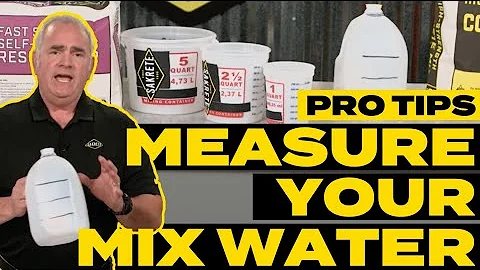 Pro Tips for Perfect Concrete: How to Measure Mix Water Correctly | Sakrete Guide