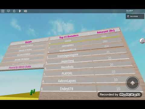 I Have A Donation Board In My Event Game Roblox Youtube - 30 robux donation