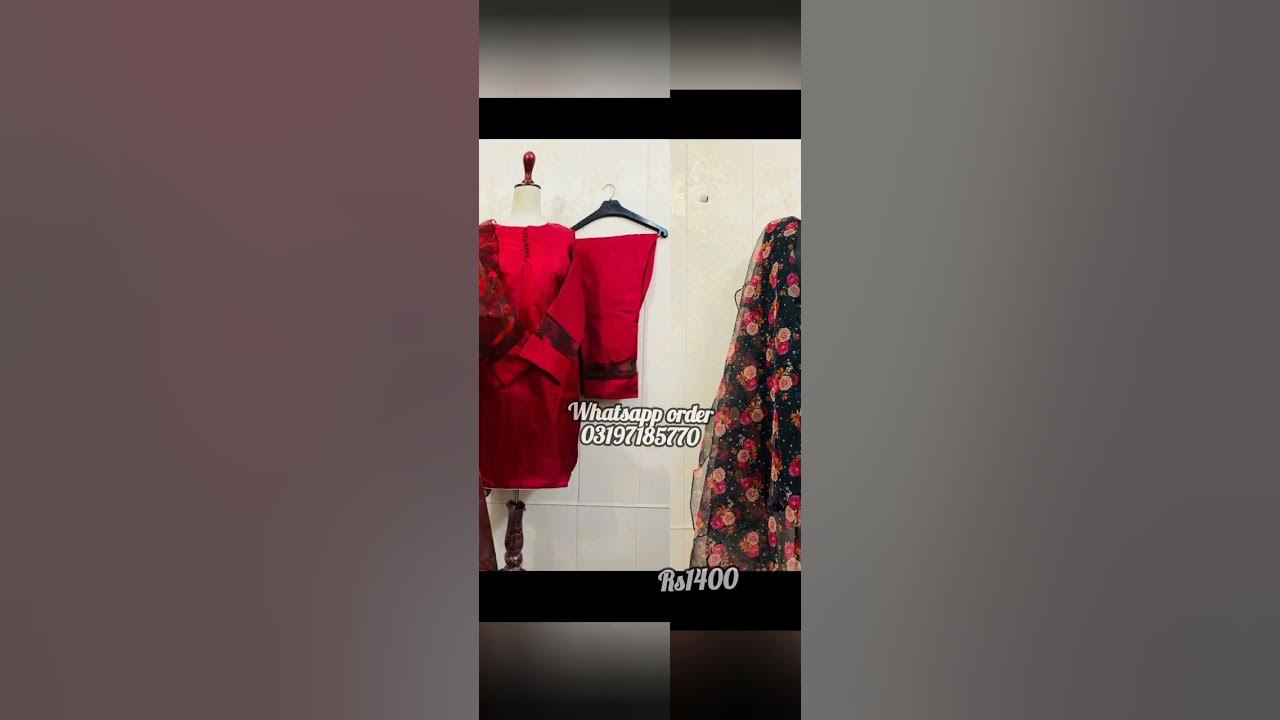 Digital printing duppta dress design - YouTube