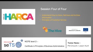 L2 Certificate in Principles of Business Administration: Session 4 of 4: