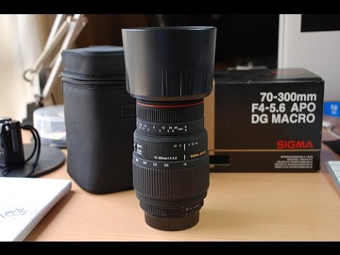 Sigma 70 300mm F4 5 6 Apo Dg Macro Lens Unboxing Youtube