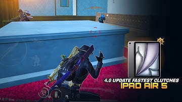 iPad Air 5th Gen PUBG/BGMI Test 🔥 Fastest 4.0 update clutches | ipad gaming test