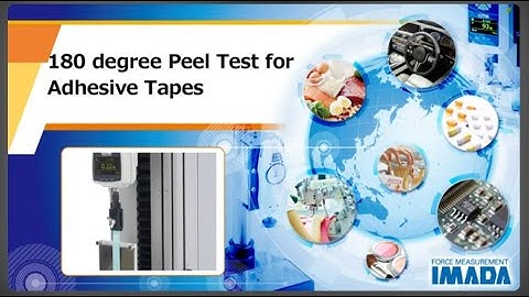 180 degree Peel Test for Adhesive Tapes (Complies with the corresponding part of ISO 29862: 2018)