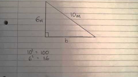 Pythagoras - Calculating One Of The Shorter Sides