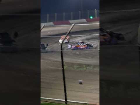 Dirt Truck Spins Loses Wheel Millstream Speedway