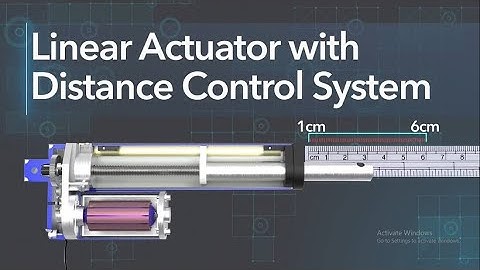 Position Controlled Linear Actuator With mm Level of Accuracy