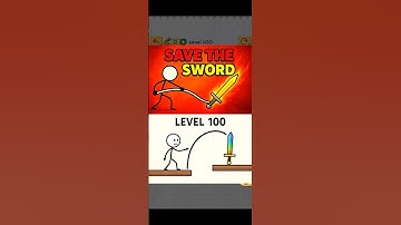 Draw2Save Stickman Level 100 | Save the Sword 🔥 Impossible Puzzle #shorts #trending