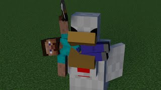 Steve Vs Chicken | Steve Survives In Flat World 7 (Minecraft Animation)