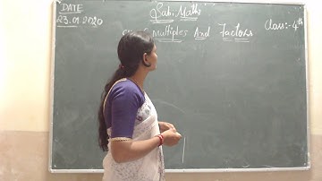 CLASS :4TH MATHS ( C :6 MULTIPLES AND FACTORS )