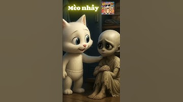 Mèo con tặng ma đầu trọc váy hoa hậu...#shorts #cat #ai #meow #meo