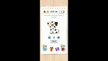 Brain Test Level 180 how many dots are there I wonder