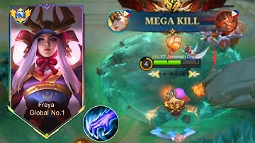 FREYA REVAMP ROTATION FOR JUNGLE EASY WIN ( MUST WATCH ) FREYA BEST BUILD 2025 - MLBB