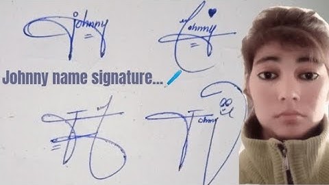 Johnny nick name signature#wonderful ideas for your own name signature#name signature with arooj