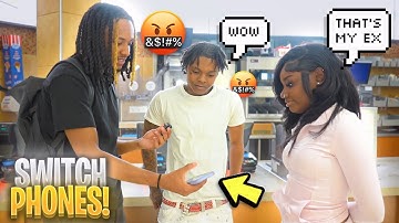 Making Couples Switch Phones 45 💔 *LOYALTY TEST* ATLANTA PUBLIC INTERVIEW