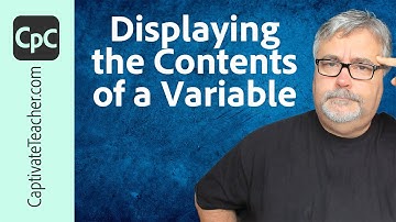 Adobe Captivate QuickTip - Displaying the Contents of Variables