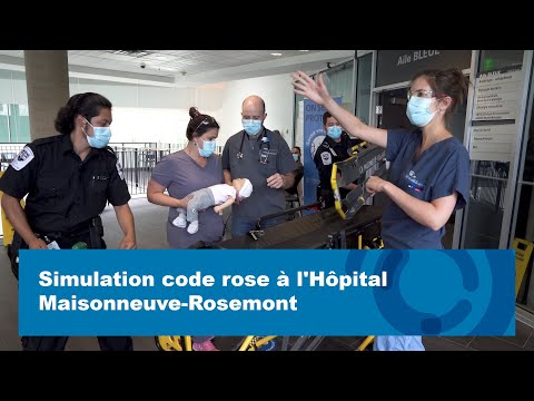 Simulation code rose à l'Hôpital Maisonneuve-Rosemont