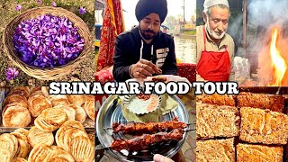 Srinagar Food Tour | Best Street food in KASHMIR | Must Try Food in Kashmir | KASHMIRI STREET FOOD